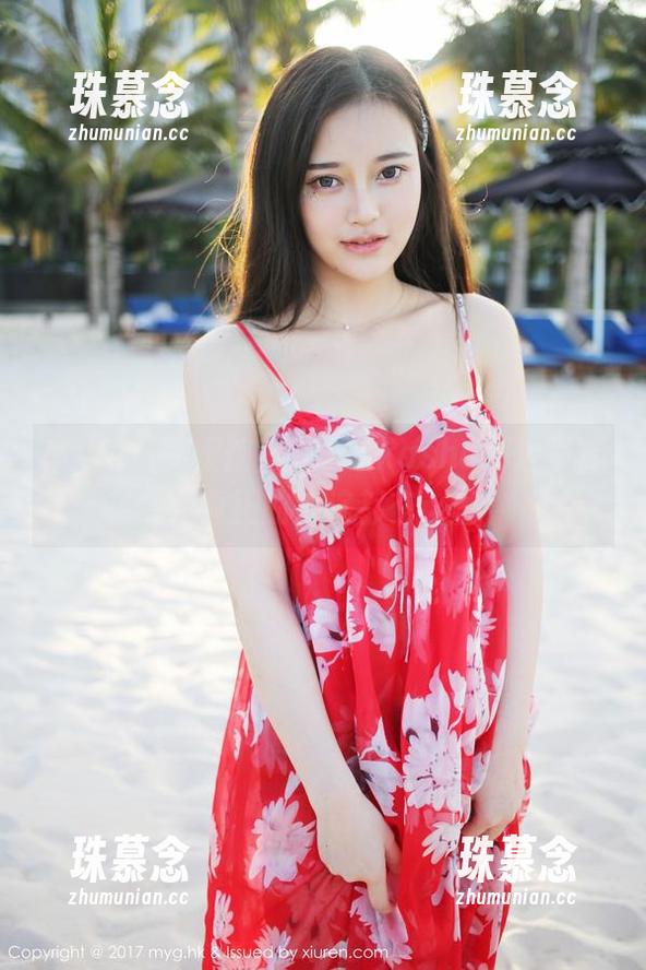 MyGirl美媛馆 - 蓝夏Akasha海边写真：真正的海浪都在这里