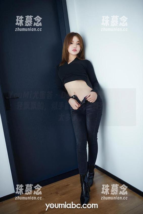 YouMi尤蜜荟 - Domen瑶瑶的蕾丝原图：轻飘飘的，似乎能随风起舞？好吧，想太多了。